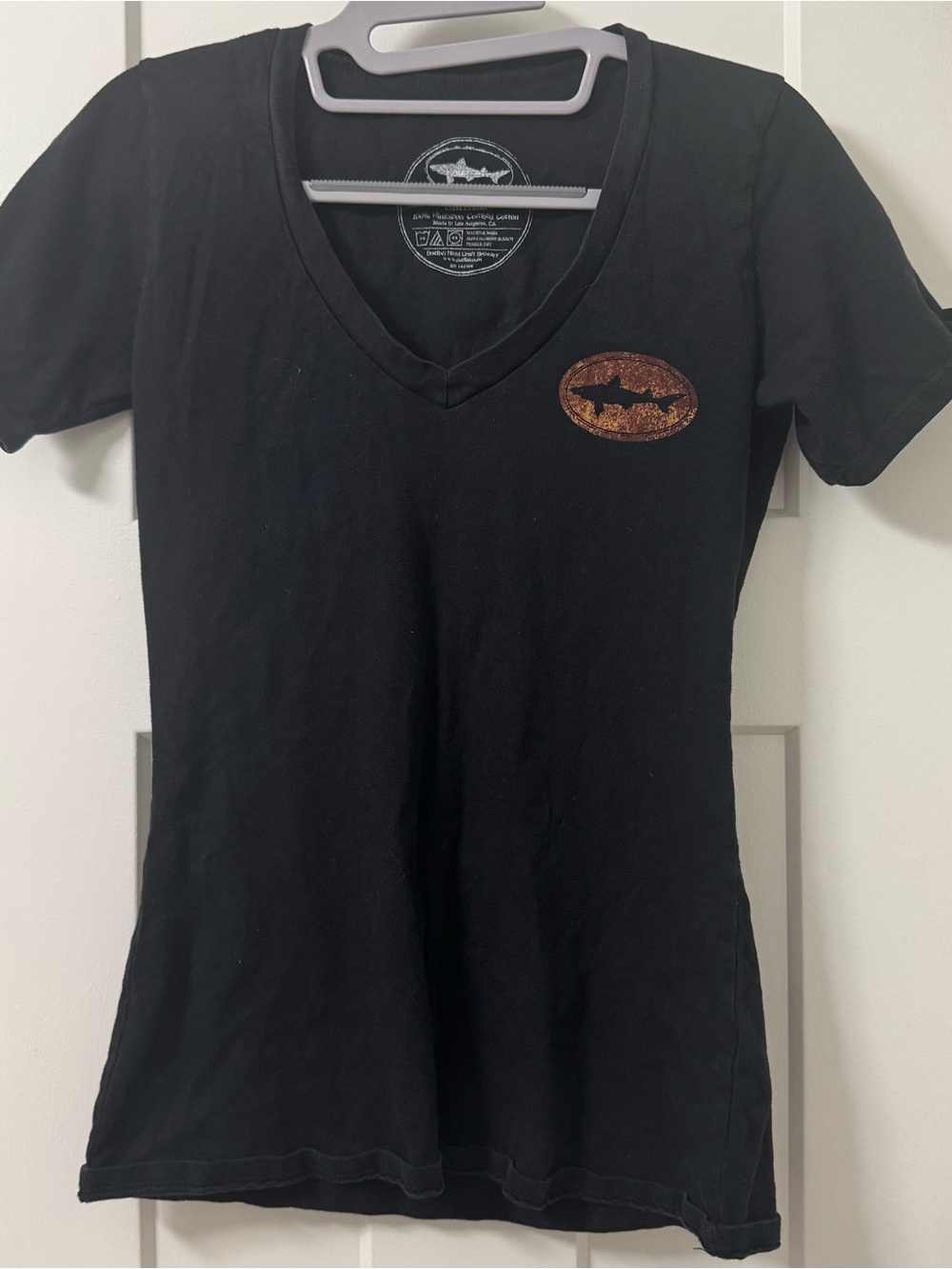 Dogfish Head Beer Women’s Black V-Neck Shirt Black Size Small